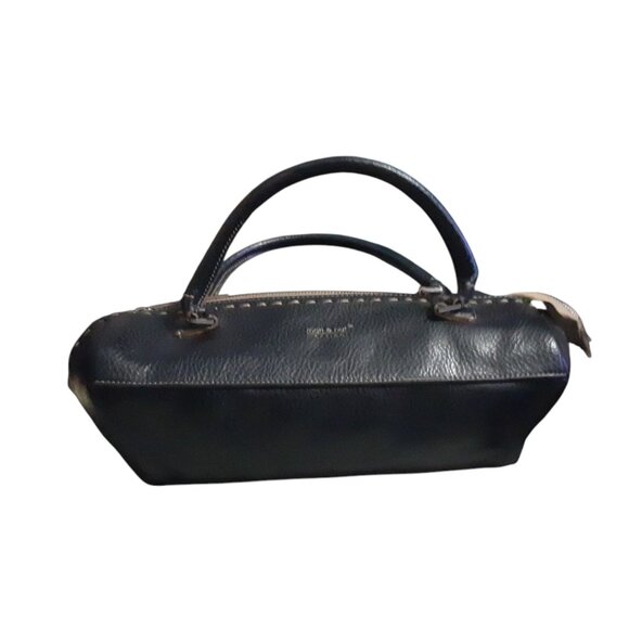 Matt & Nat Montreal Black Leather Handbag Satchel Purse Y2K Style - Picture 1 of 3